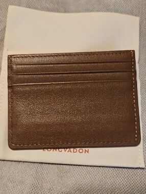 Longvadon Brown Leather Slim Card Holder